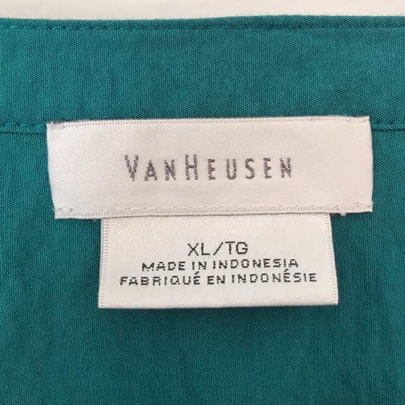 Deep teal button up - Picture 3 of 5